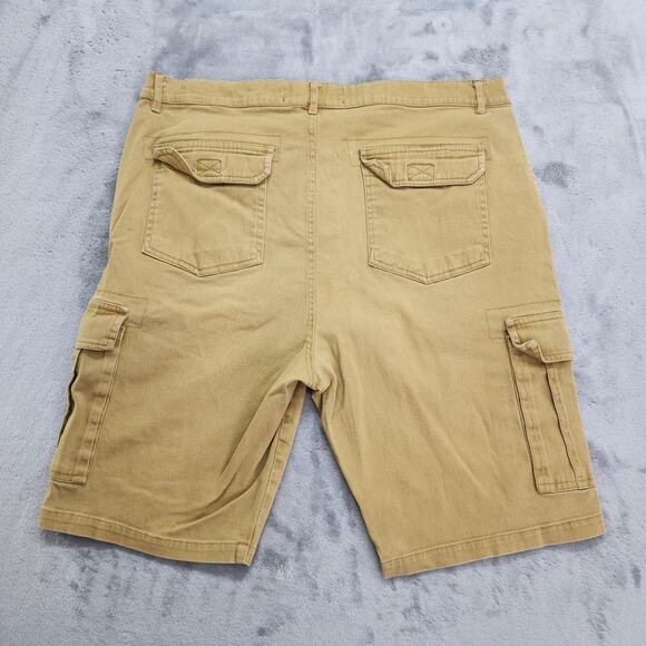 Refinery Republic Shorts Mens 36 Tan Cargo Utility Outdoors Summer Casual Work - Picture 2 of 10
